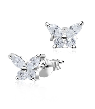 CZ Silver Stud Earrings STS-627